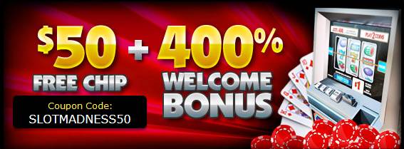 slotmadness 50 free chip-400-Welcome Bonus